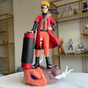 28cm Naruto Uzumaki Figure Sage Mode Anime Statue GK Collection Figure PVC